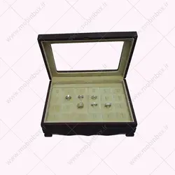 کلکسیون انگشتر چوبی جواهرات