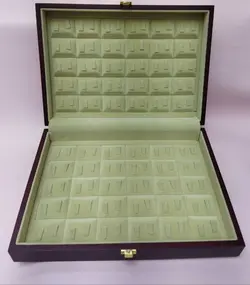 کلکسیون حلقه ست چوبی جواهر دو طرفه