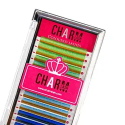 پالت مژه رنگی میکس 7 صدم فر دی چارم لش