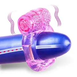 حلقه ویبراتور ژله ای محرک دونفره و کلیتورال - ایکس هپی لایف