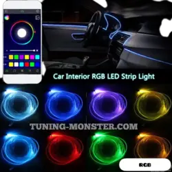 ال وایر RGB فیبر نوری اپلیکشن موبایل