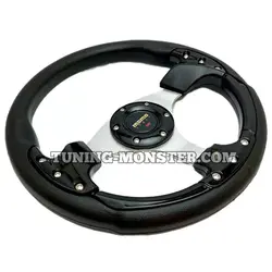 فرمان اسپرت MOMO مشکی پیچدار