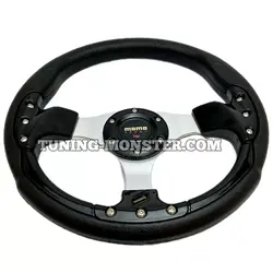 فرمان اسپرت MOMO مشکی پیچدار