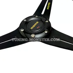 فرمان اسپرت MOMO چاکدار مشکی