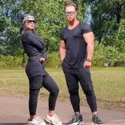 ست زوج اسپرت جنس دورس تمام کش رنگ مشکی