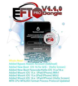 آخرین نسخه نرم افزار دانگل EFT PRO DONGLE v4.4.2 is Released