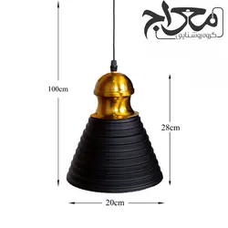 لوستر مدرن و چراغ آویز تک شعله مدل ماریا