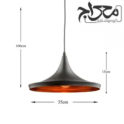 لوستر مدرن و چراغ آویز تک شعله مدل گاتا