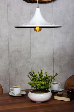 لوستر مدرن و چراغ آویز تک شعله مدل گاتا