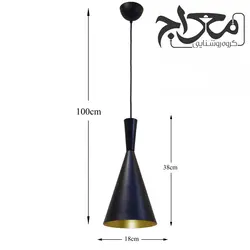 لوستر مدرن و چراغ آویز تک شعله مدل باربا