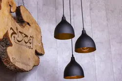 آویز سقفی سه شعله مدل لونا با کفی گرد