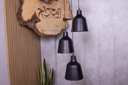 چراغ آویز سه شعله مدل آسا با کفی گرد