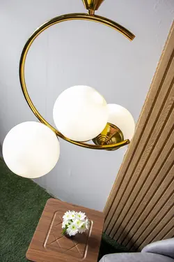 آویز لوستری شیک سه شعله مدل ماه