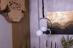 آویز لوستری شیک سه شعله مدل ماه