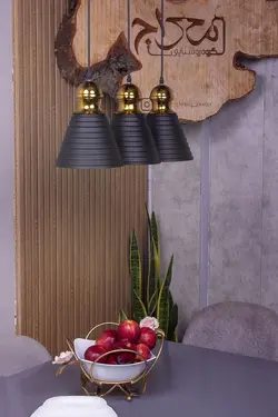 آویز سقفی مدرن سه شعله با کفی خطی مدل ماریا