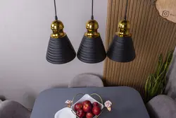 آویز سقفی مدرن سه شعله با کفی خطی مدل ماریا