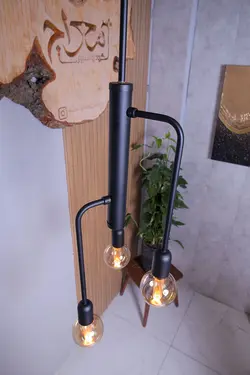 لوستر و آویز فانتزی سه شعله مدل ارمیا