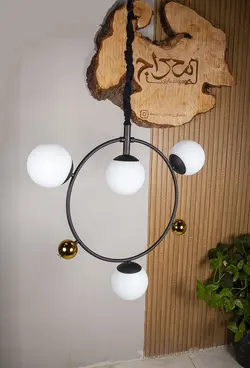 لوستر مولکولی مدرن شش شعله مدل صدف