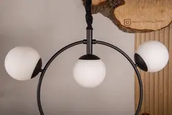 لوستر مولکولی مدرن شش شعله مدل صدف