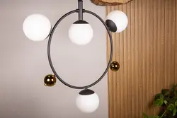 لوستر مولکولی مدرن شش شعله مدل صدف