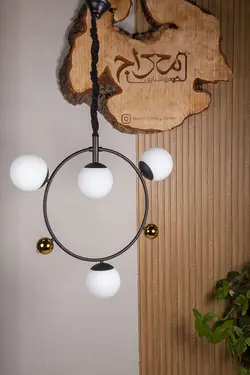 لوستر مولکولی مدرن شش شعله مدل صدف