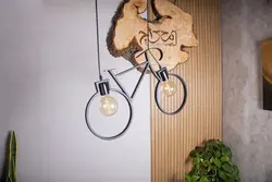 چراغ آویز لامپ ادیسونی مناسب کافی شاپ مدل دوچرخه