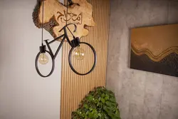 چراغ آویز لامپ ادیسونی مناسب کافی شاپ مدل دوچرخه