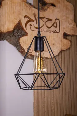 لوستر آویز خاص مدل الماس مفتولی