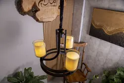 لوستر شیک و مدرن مدل رسا سه شعله