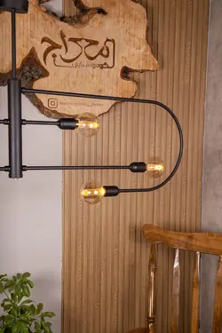 لوستر ادیسونی مدرن شش شعله مدل رادین