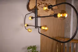 لوستر ادیسونی مدرن شش شعله مدل رادین