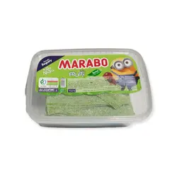 پاستیل نواری شکری ترش با طعم سیب سبز مارابو - 900 گرم