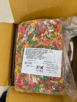 میوه خشک اناناس حبه رنگی تایلندی ( عمده )