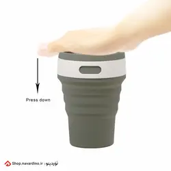 ماگ تاشو سیلیکونی COFFEE CUP 350ML - نَوَردینو مارکت