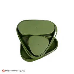 ست ظروف 8 تکه لایف کمپ (لانچ کیت مثلثی) LunchKit Lifecamp - نَوَردینو مارکت