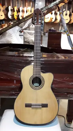 خرید گیتار کلاسیک پیکاپ دار lanji لانجی آکبند - دنیای ساز