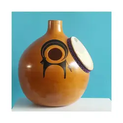خرید کوزه (اودو) ماد انجیری با پوست طرح بُز آکبند - دنیای ساز