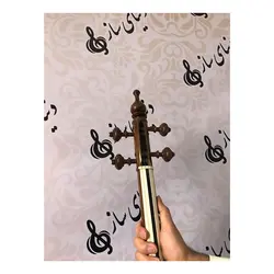 خرید کمانچه حرفه ای 24 ترک دسته استخوان ساز و نقش آکبند - دنیای ساز