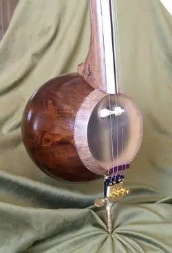 خرید کمانچه عطا بحیرایی کاسه 24 ترک گردو دسته استخوان K 17 آکبند - دنیای ساز