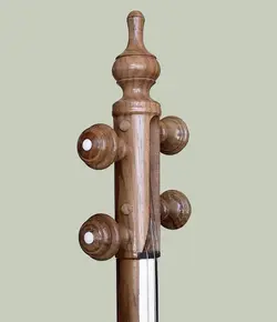 خرید کمانچه عطا بحیرایی 24 ترک گردو فردار کهنه دسته استخوان K 23 آکبند - دنیای ساز