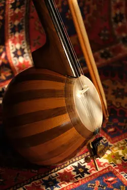 خرید کمانچه کاسه ترکه ای طرح شمسه ماچنگی آکبند - دنیای ساز