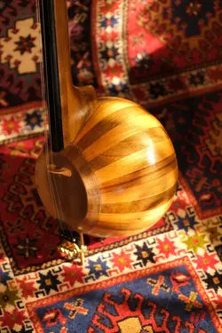 خرید کمانچه کاسه ترکه ای طرح شمسه ماچنگی آکبند - دنیای ساز