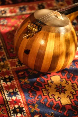 خرید کمانچه کاسه ترکه ای طرح شمسه ماچنگی آکبند - دنیای ساز
