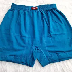 شورت مردانه پادار پنبه نیکویه کش لیفه اعلا سایز XXL (رنگ آبی نفتی)