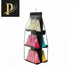 آویز کیف داخل کمد 3 طبقه مای هوم رنگ طوسی