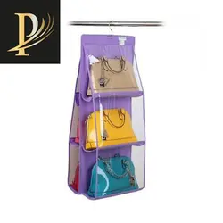 آویز کیف داخل کمد 3 طبقه مای هوم رنگ طوسی