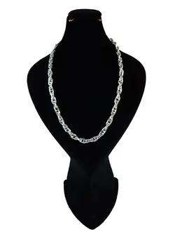 زنجیر استیل 316 حلقه ای درشت سایز 75 نقره ای رنگ