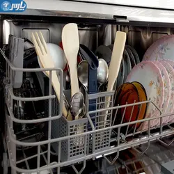 ست کفگیر ملاقه چوبی سپیدار