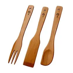 ست کفگیر ملاقه چوبی راش