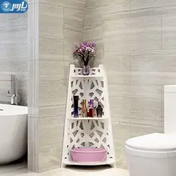 شلف کنج حمام سه طبقه